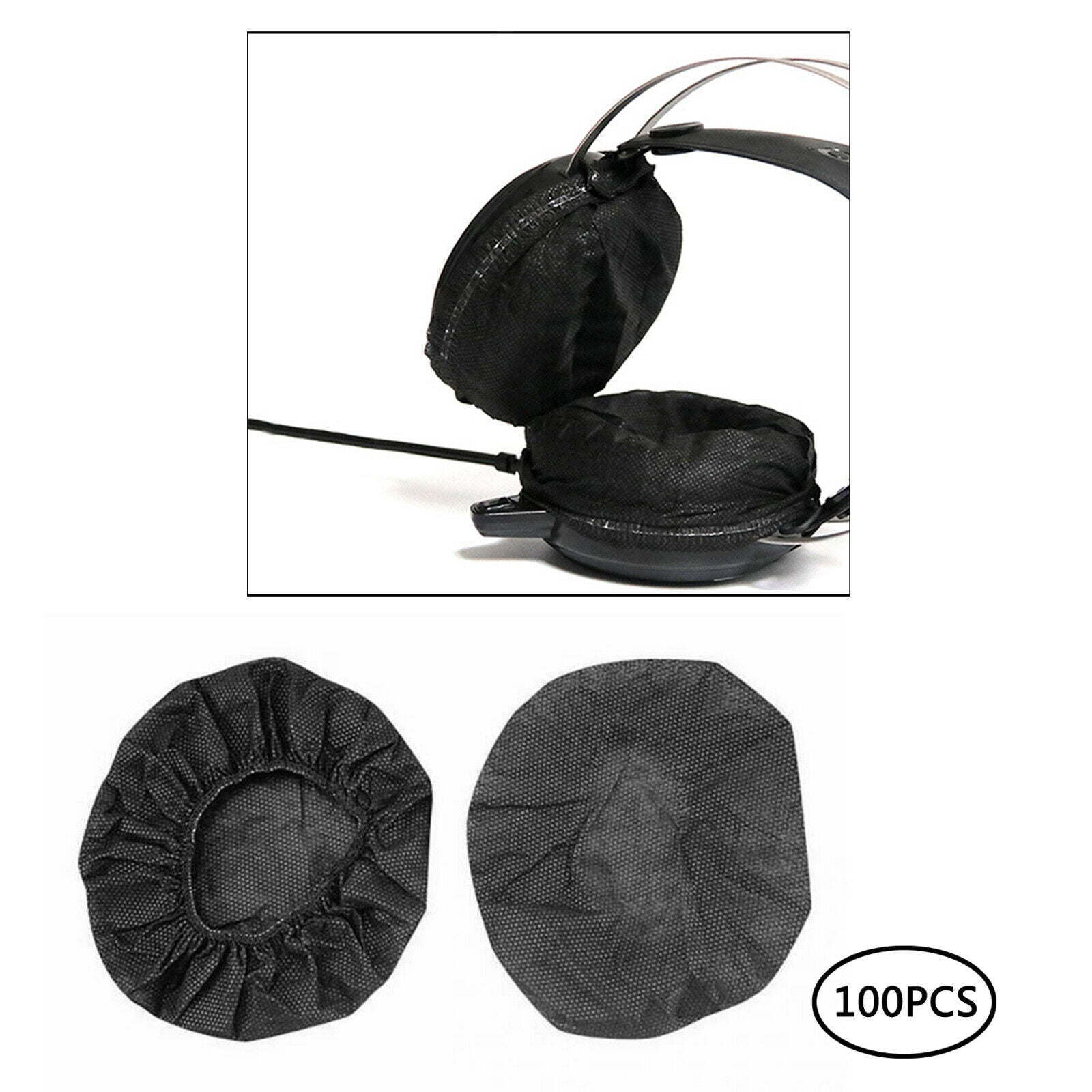 Headphone Ear Cover, Disposable Super Stretch Covers Germproof Deodorizing and