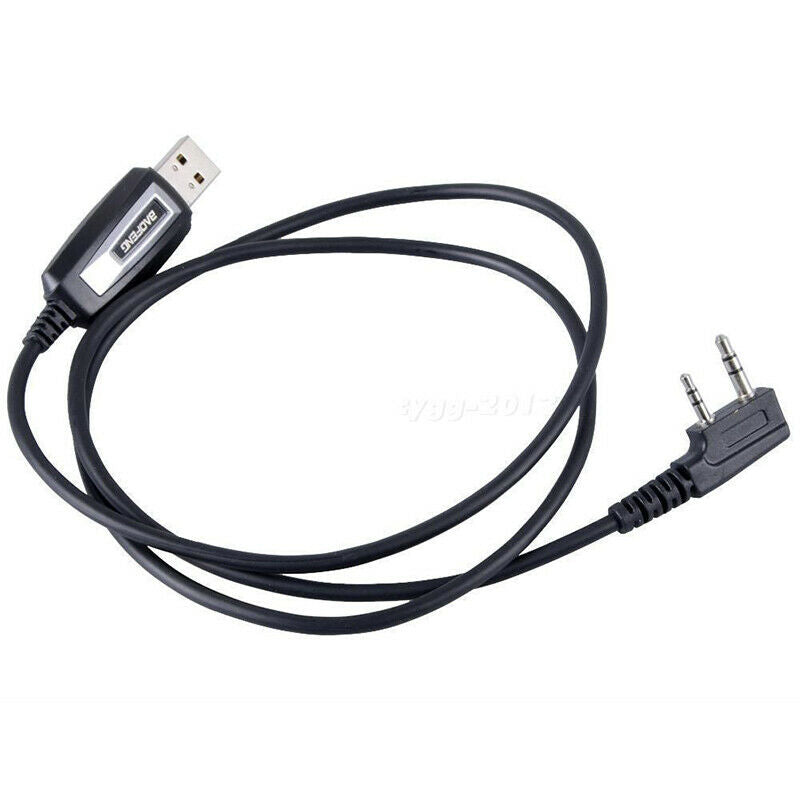 2Pin USB Programing Cable Program + Software CD for Baofeng UV-5R BF-888S Radio