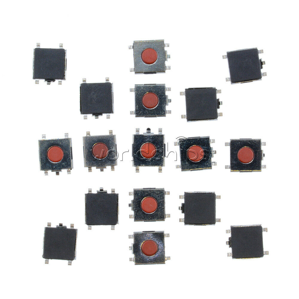 20Pcs SMD Tactile PushButton Key Switch Momentary Tact 4 Pins 6x6x2.5mm