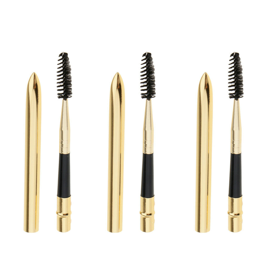 Pack of 3 Makeup Eyelash Extension Mascara Wand Eyebrow Grooming Brush