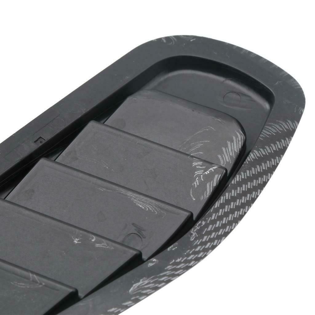 2XCarbon Fiber Car Air Flow Intake Hood Scoop Vent Louver Bonnet Cover Decor