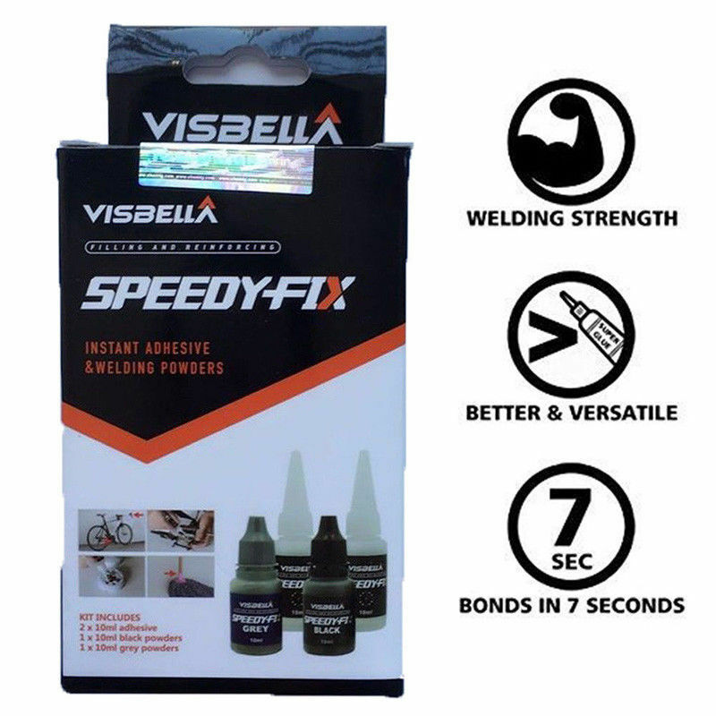 Strong Powder Adhesive Glue Kit 7 Second Quick Bonding Speedy Fix Repair S150
