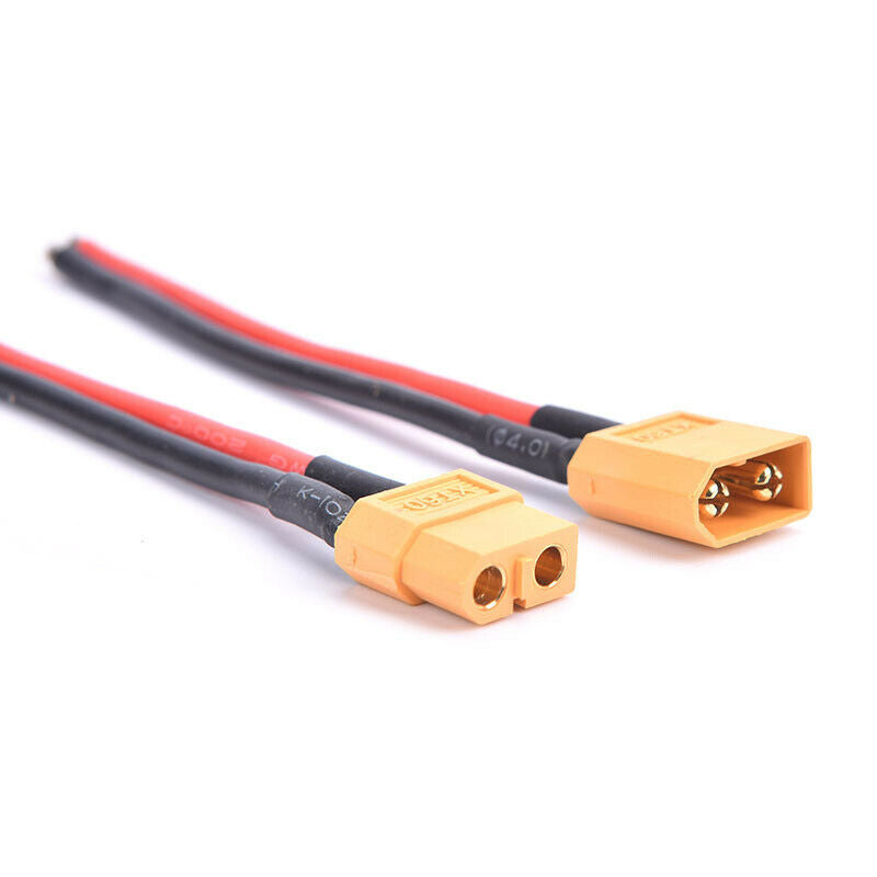 1set XT60 XT-60 Male+Female Bullet Connectors Plugs with Silicon 14 AWG W.l8
