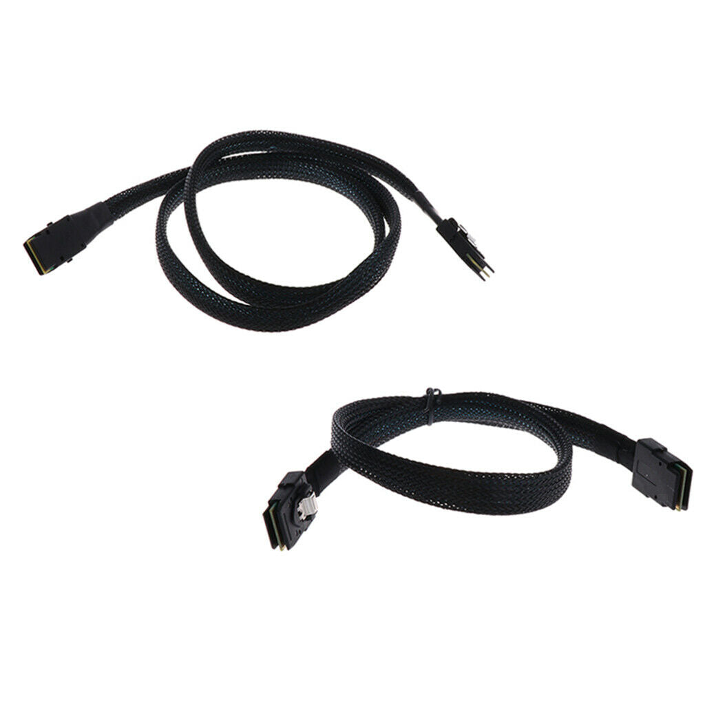 2x Internal Mini SAS SFF 8087 to SFF 8087 36 Pin Cable Male to Male 0.5M