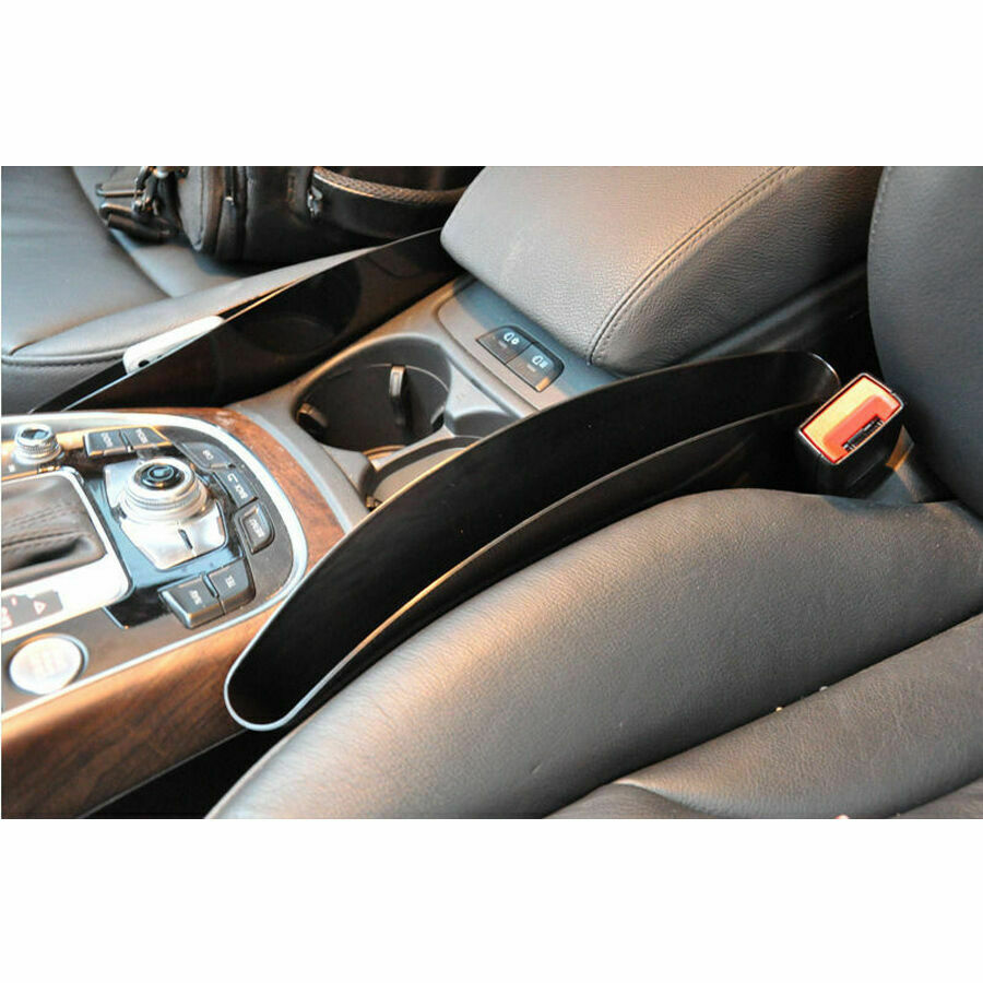 Pair Car Auto Seat Slit Pocket Catcher Organizer Caddy Storage Box Universal Fit