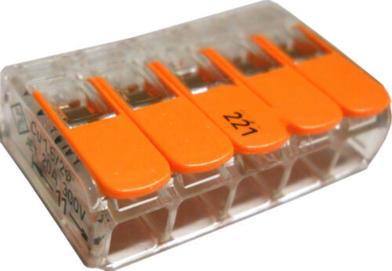 221-415 Hard-Wired 5-Core Compact Solderless Terminal for Splicing Connector
