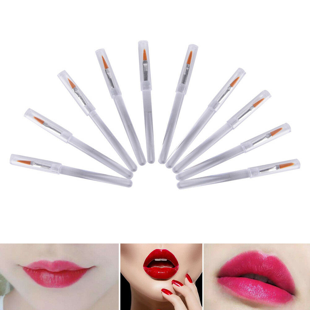 5Pcs Disposable Professional Lip Brush Lipstick Beauty Applicator Make Up ToolDF