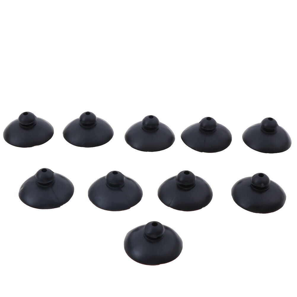 10pcs Black Soft Silicone Suction Cup Clip Sucker Holder Fish Aquarium JCAUJ RC