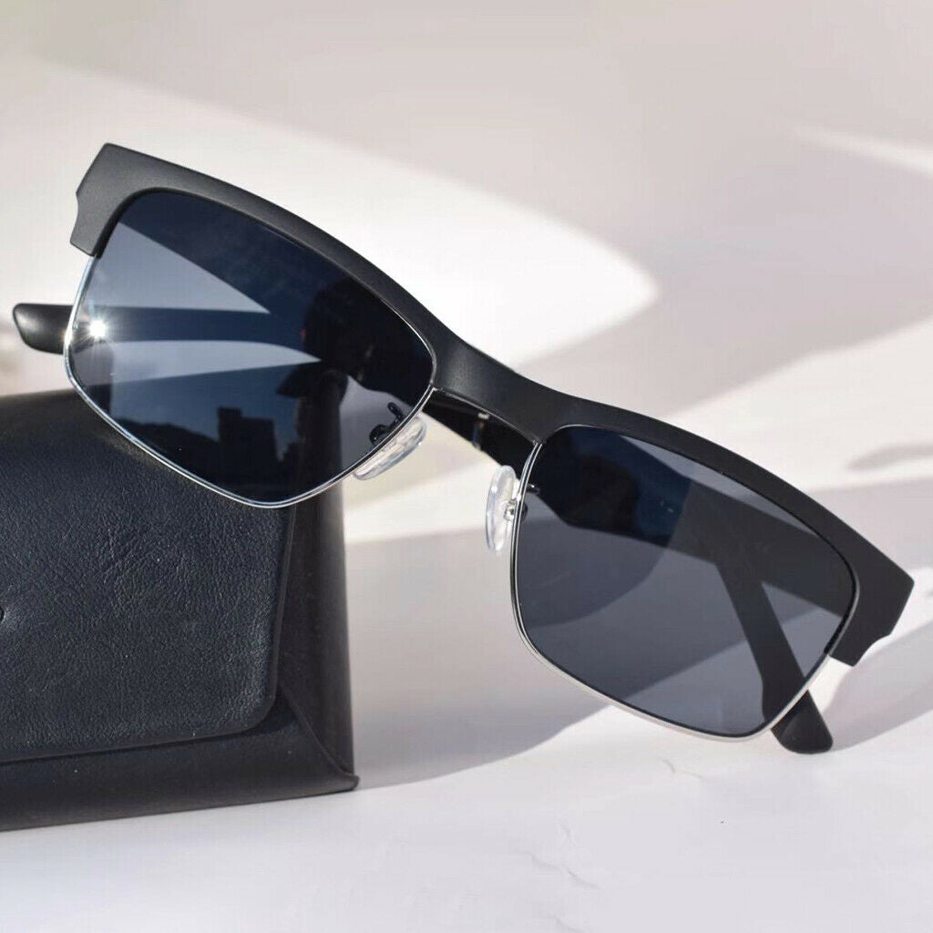 New Black Smart Sunglasses Bluetooth 5.0 Conduction Wireless Headset Glasses K2