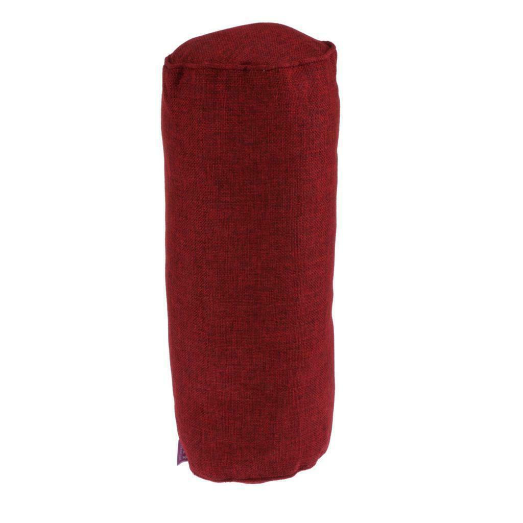 Lightweight Neck Lumbar Foot Rest Pillow Round Roll Sleeping Pillow Blue Red