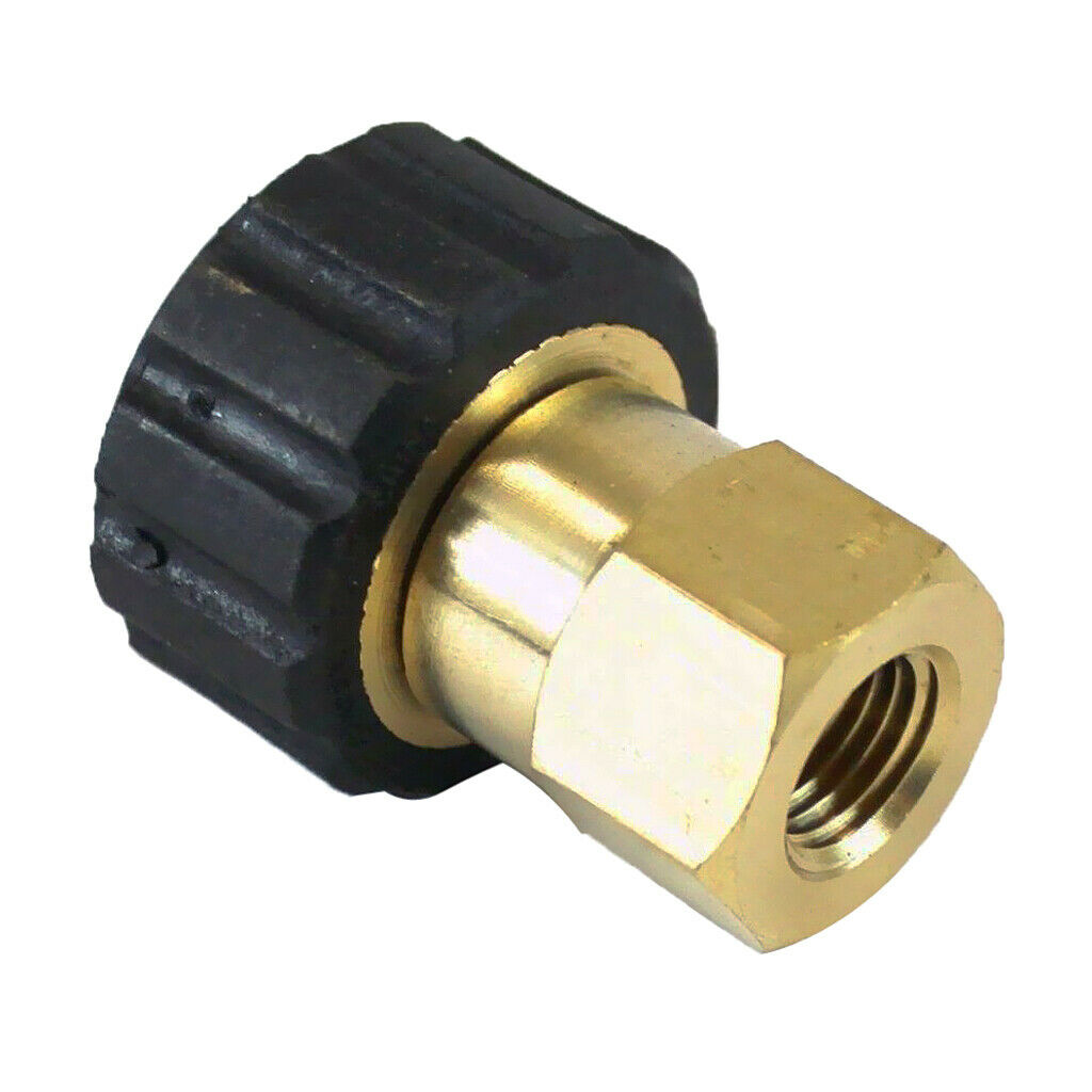 Pressure Washer Twist Connect Adapter Connector 22mm Male X 3/8" Female