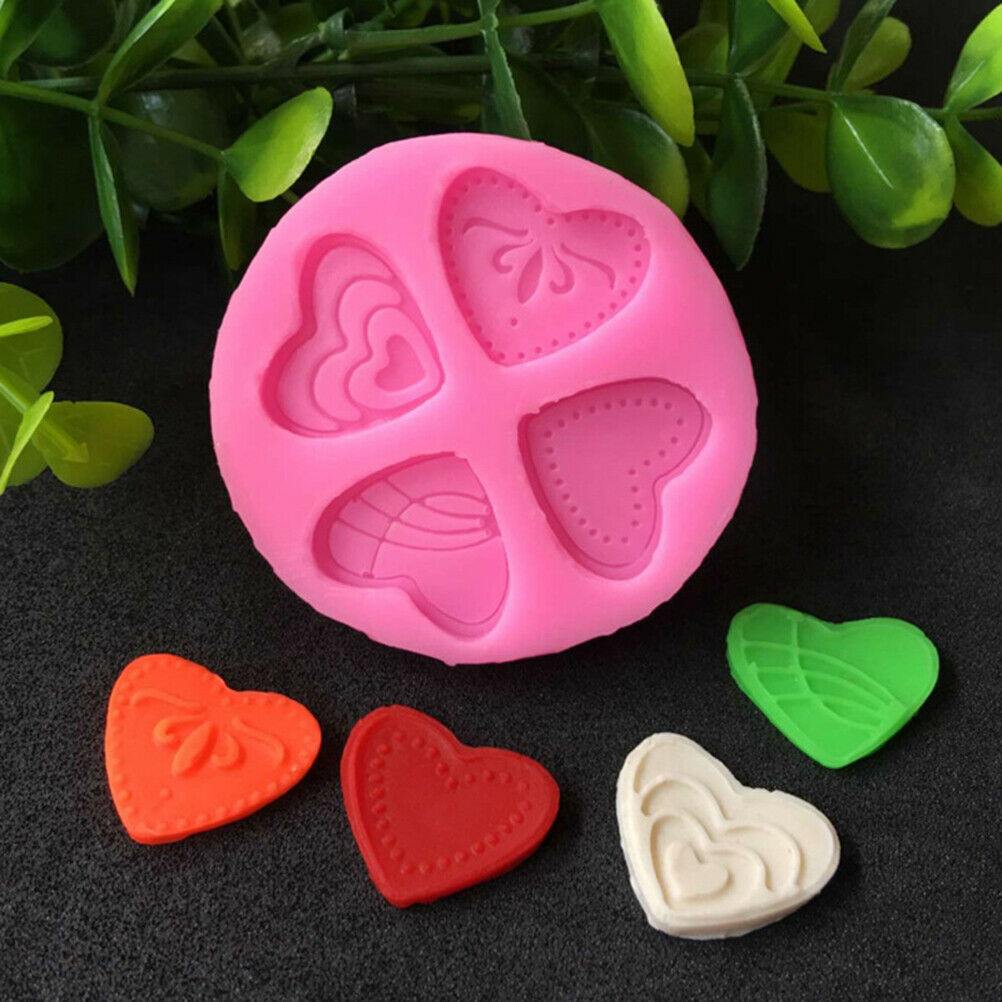 Cake mold love pattern candy silicone chocolate mold handmade soap puddin.l8