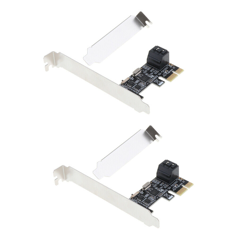 2pcs 2Port PCIe SATA Card Controller Expansion Card 6Gb / S SATA 3.0 PCIe Card,