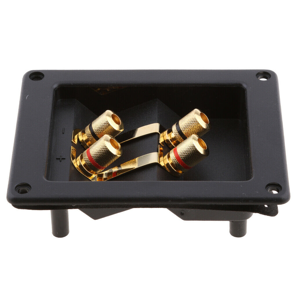 DIY 4-Way Home Car Speaker Stereo Screw Cup Connectors Subwoofer Plugs Jack