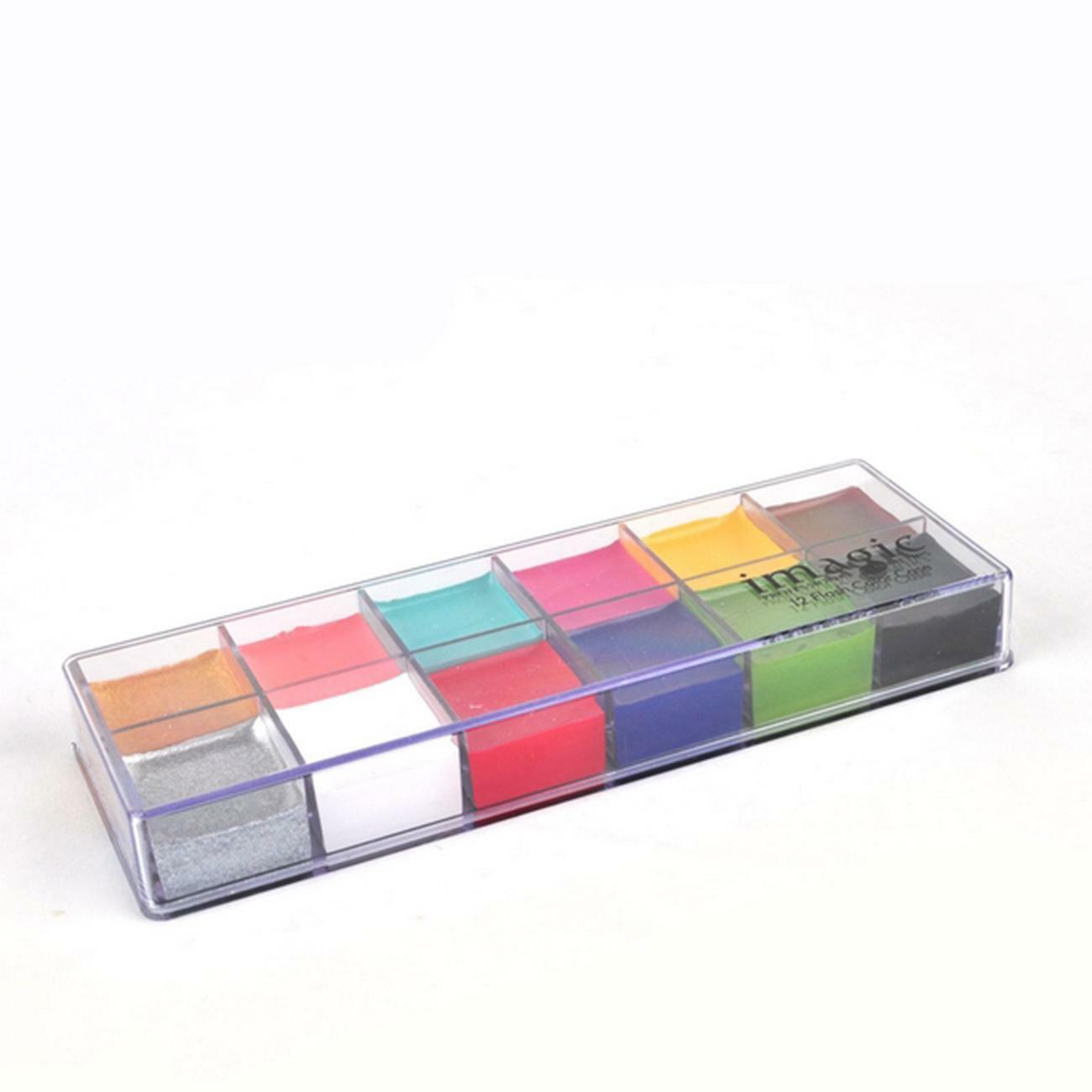 12in1 Flash Color Palette Paint Cosmetic Case Beauty Makeup For Cheeks Eyes Lips
