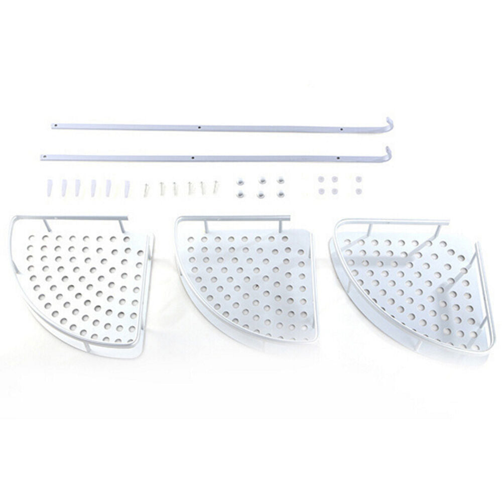 Bathroom Accessories Space Aluminum Shower Caddy Wire Basket Storage Shelves BDA