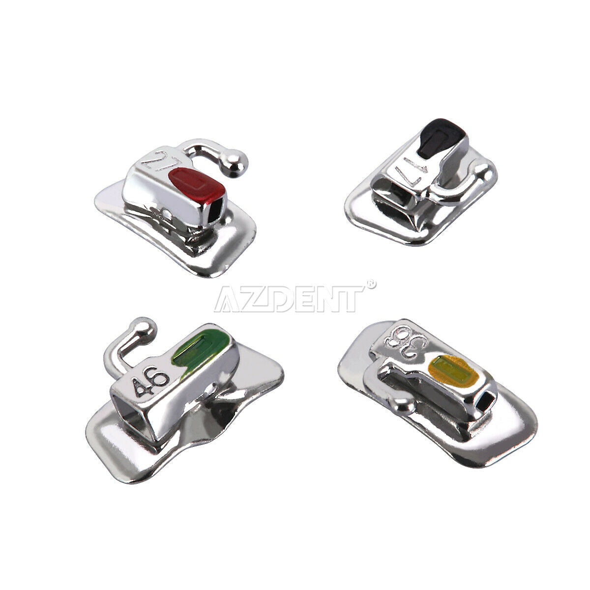 Dental Orthodontic Self-Ligating Brackets Braces MIM Roth 022 Hook 345 AZDENT
