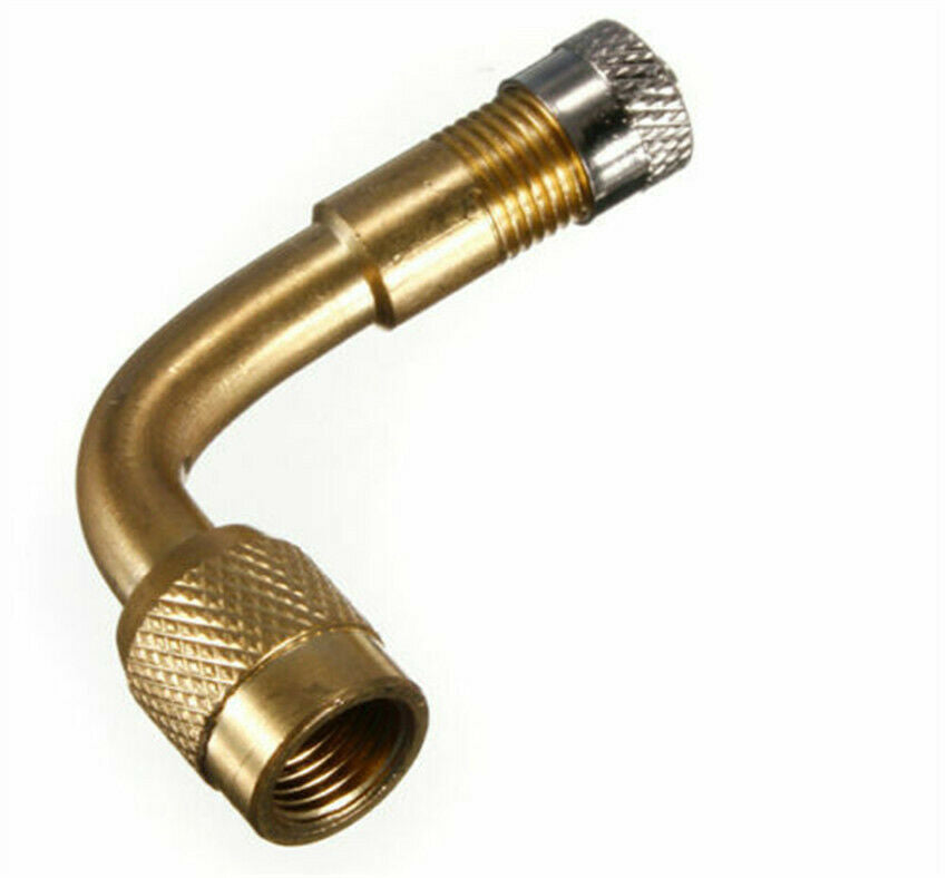 2pc Tyre Valve Extension 90° Degree Adaptor Motorcycle Car Tire Stem Extenders