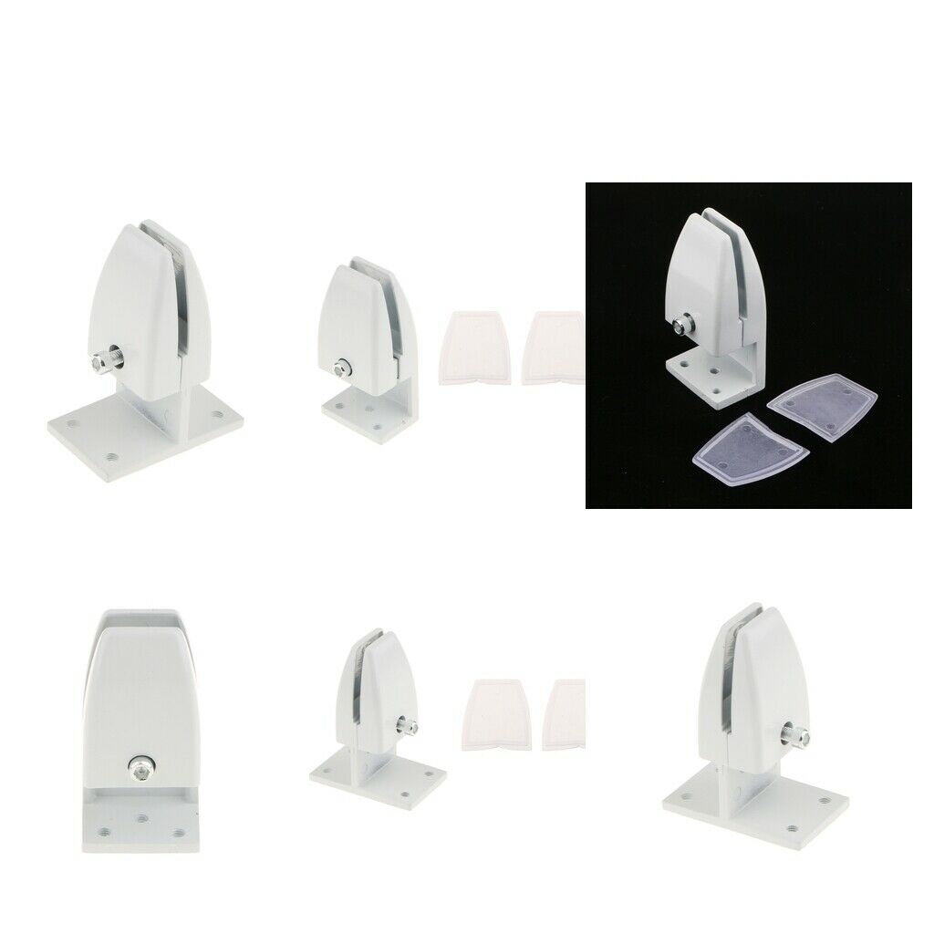 6x Aluminum Alloy Office Desktop Screen Baffle Partition Shelf Clamp Holders