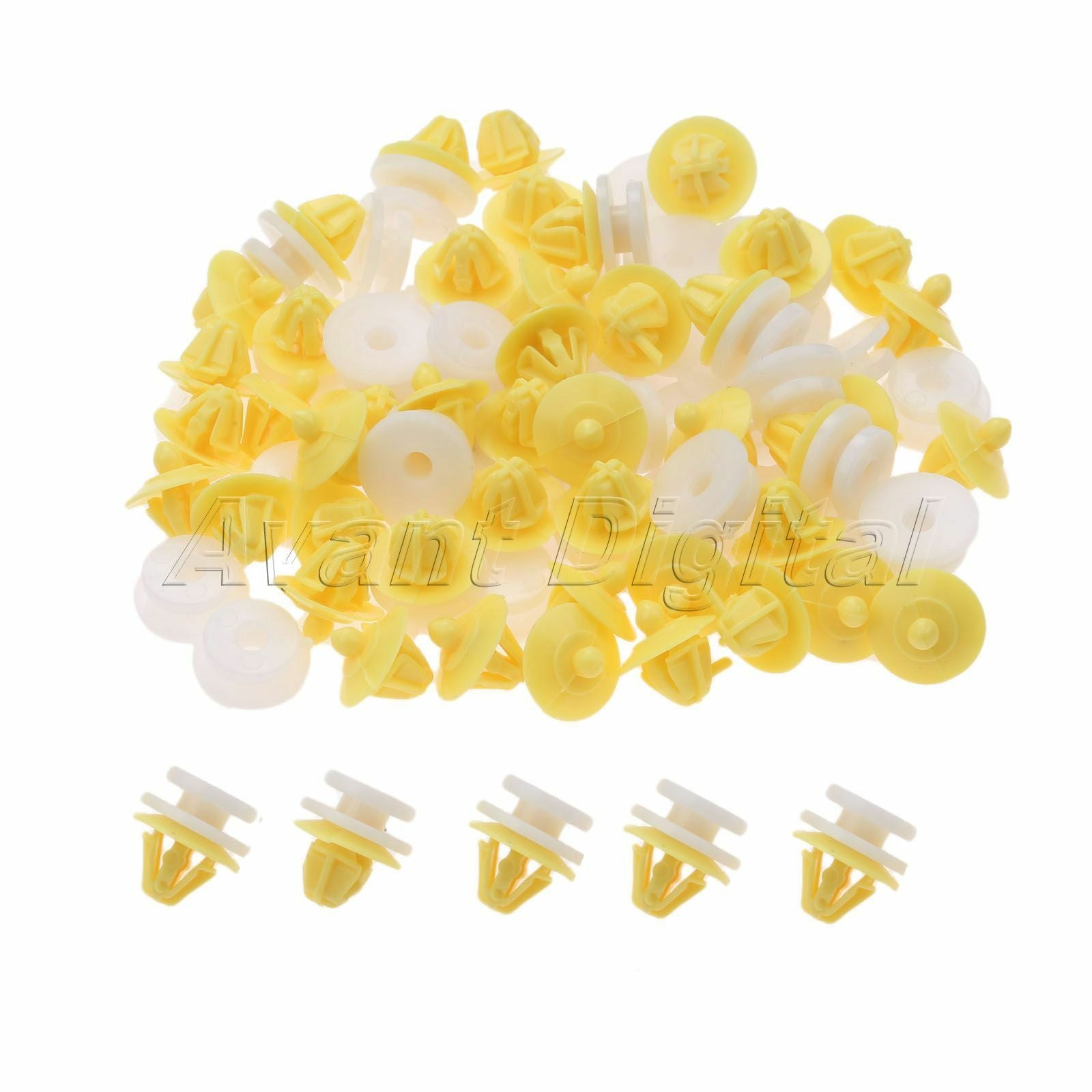 50Pcs Plastic Clips for Renault Clio Megane Scenic Car Interior Door Card Panel