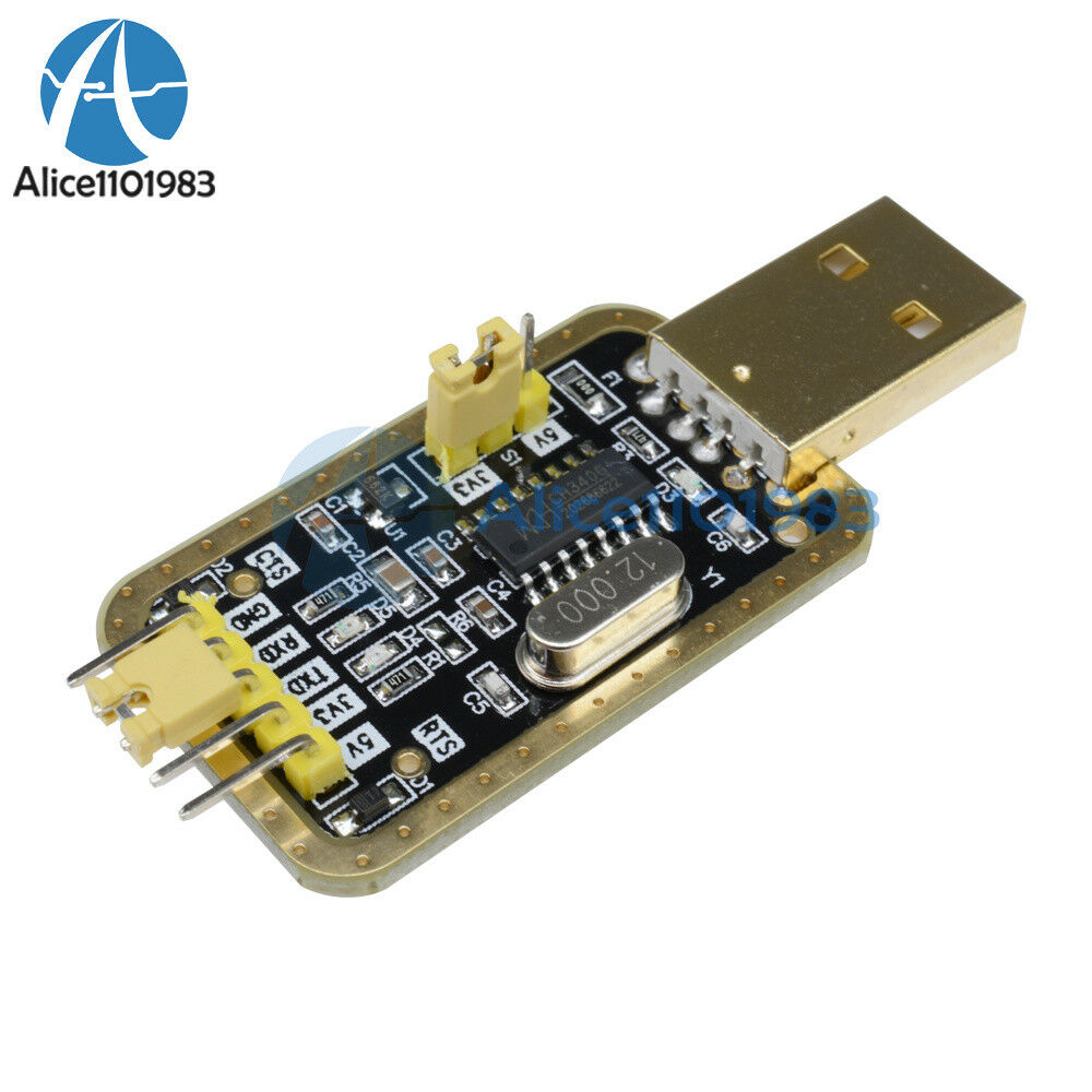 CH340G RS232 Upgrade to USB TTL Auto Converter Adapter STC Brush Module Golden