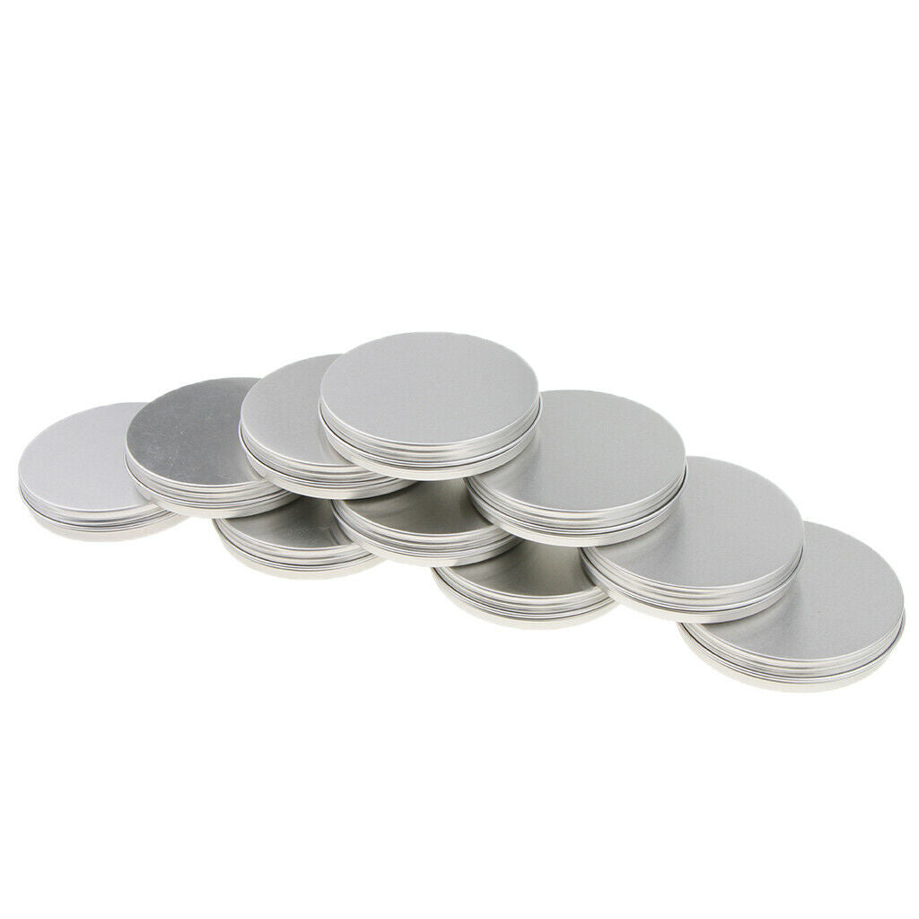 30g 1 oz. Aluminum Round Lip Balm Tin Container Bottle with Screw Thread Lid -