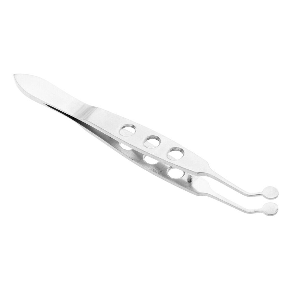 Set of 2 Stainless Eyelid Ophthalmic Instruments Eye Gland Massage Tweezer