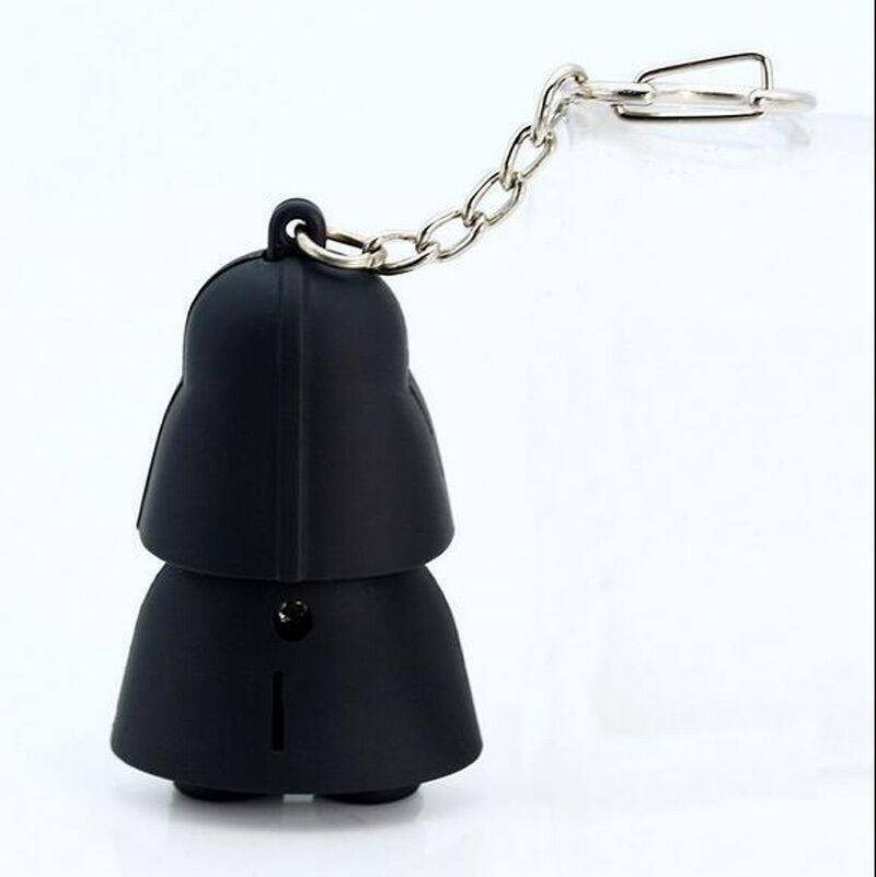 1pc Keyring With Sound Light Up LED Wars Darth Vader Keychain Gift Christmas new