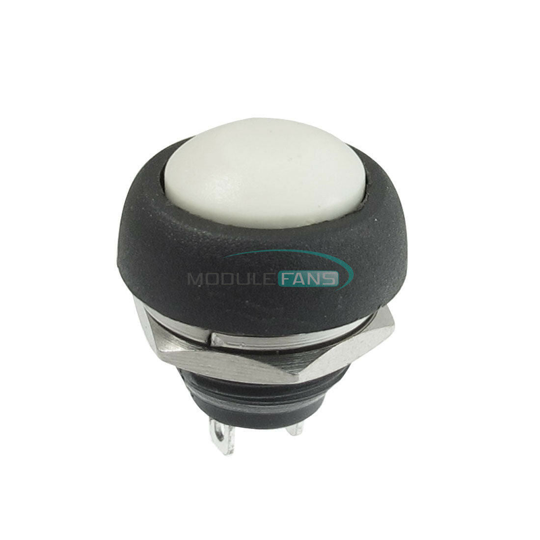 10PCS White 12mm Waterproof Momentary ON/OFF Push Button Mini Round Switch