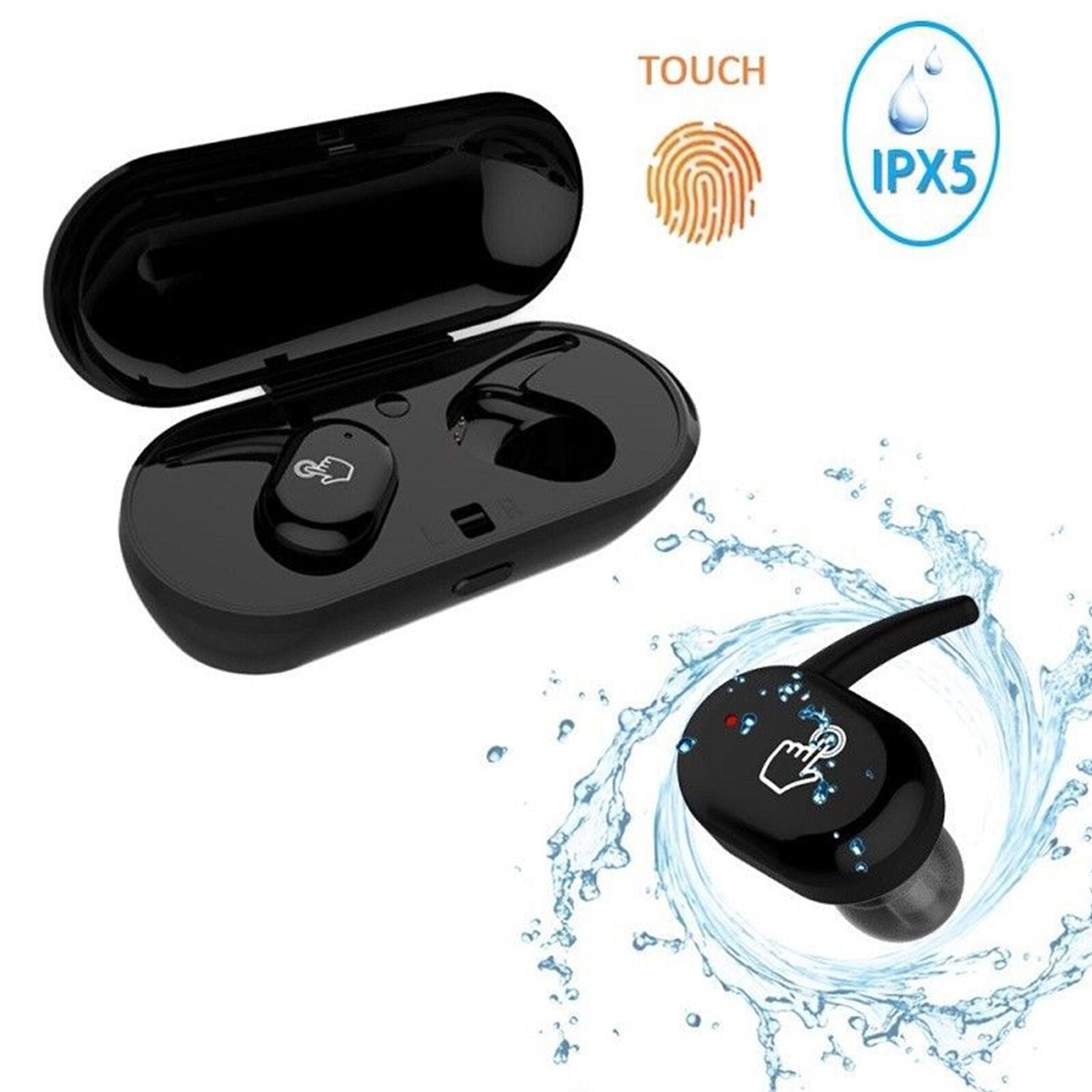 True Wireless Mini Earbuds Stereo Bass Bluetooth Headphone Earphone Headset