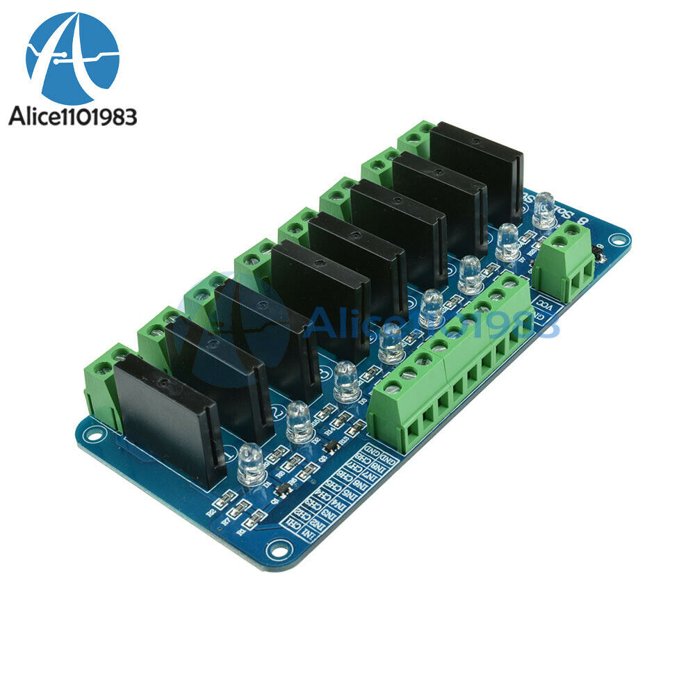 2A/5V 250V 8-Channel OMRON SSR G3MB-202P Solid State Relay Module For Arduino