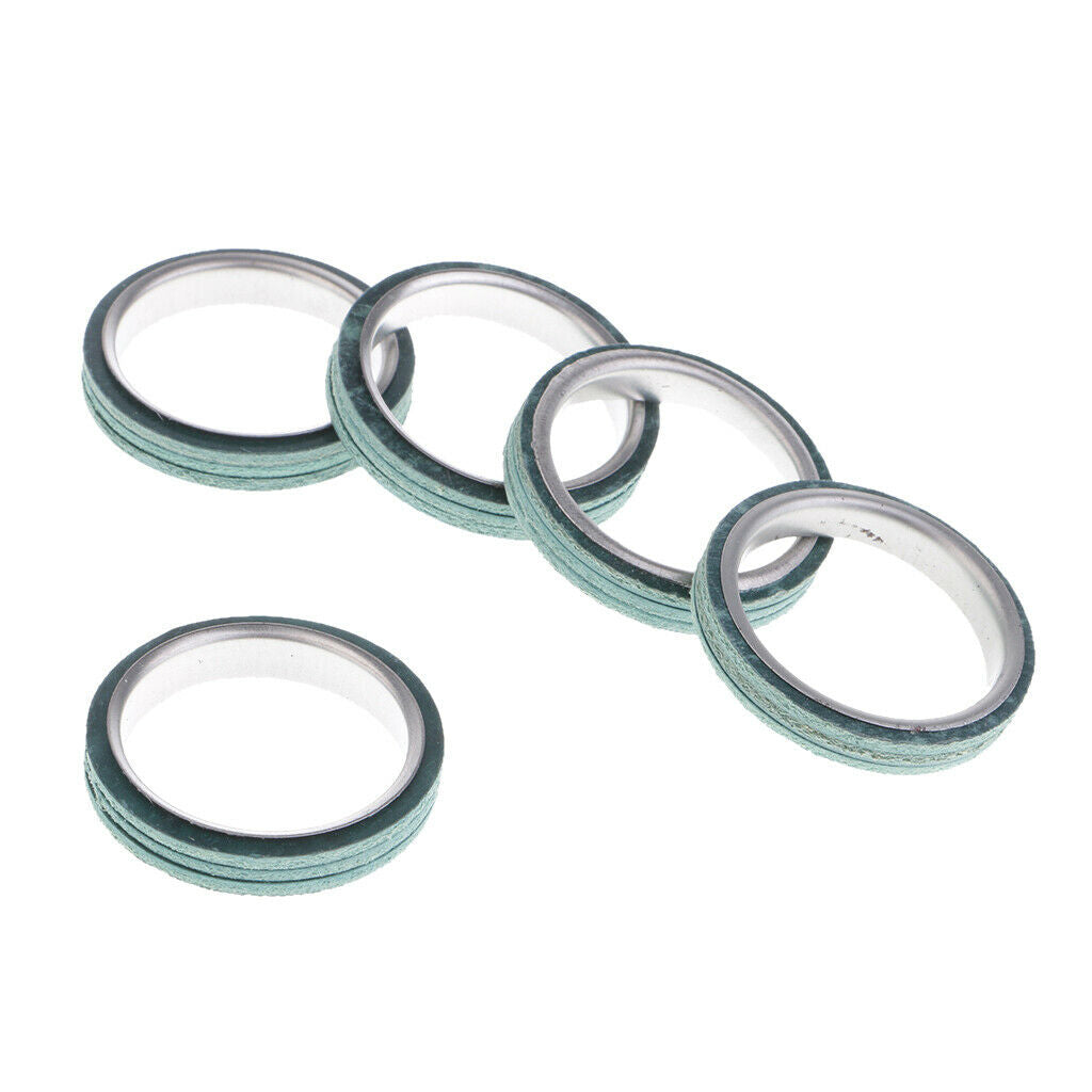 5Pcs Muffler Exhaust Pipe Seal Gasket Ring for Chinese Moped Scooter GY6 125cc