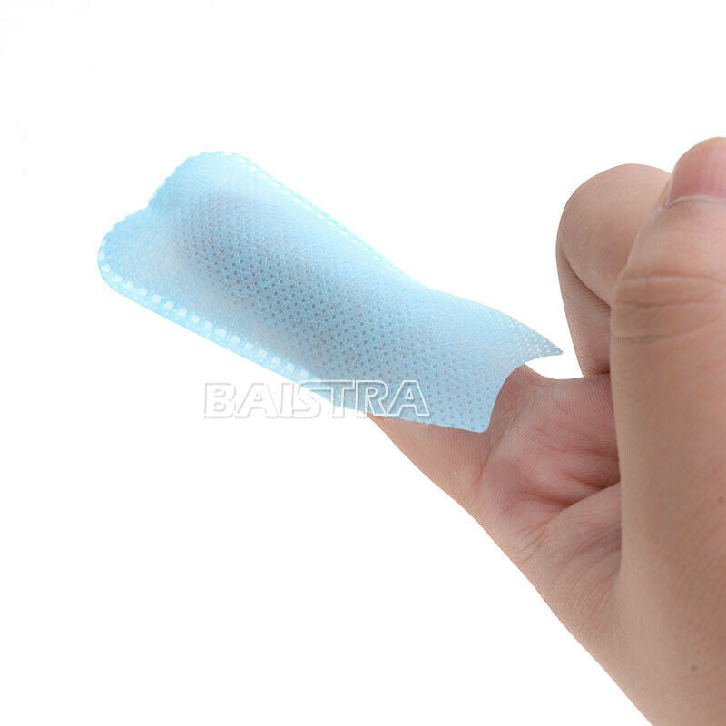 30X Dental Orthodontic Teeth Brush Up Wipes Oral Deep Cleaning Finger Clean Blue