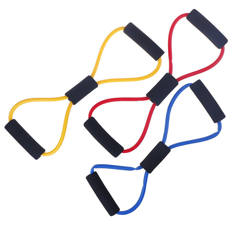 Elastic Rubber Resistance Latex Band Loop Yoga Fitness Exercise Training iZ KX