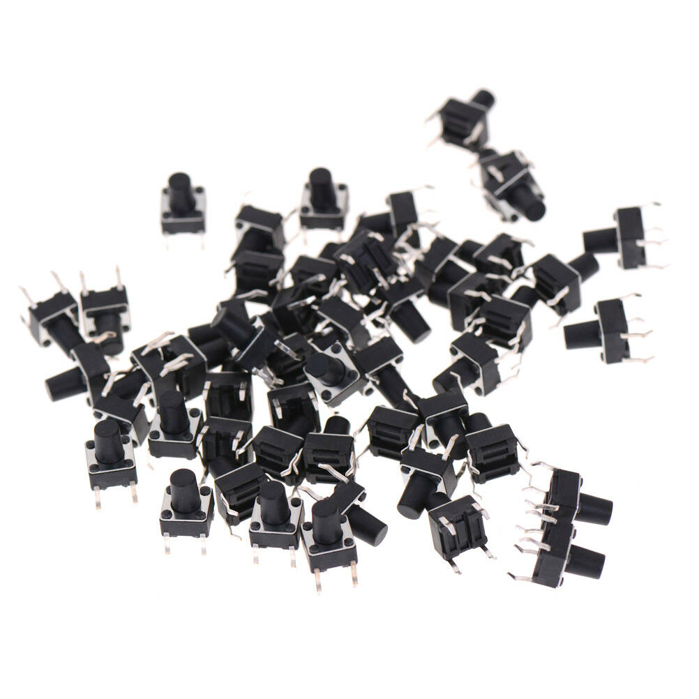 50X 6*6*8mm Tactile Push Button Switch Tact Switch Micro Switch 4-Pi.l8