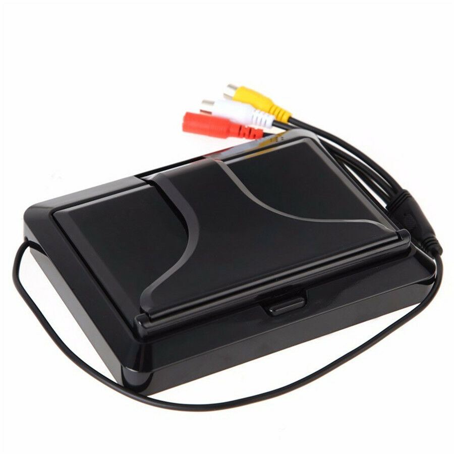 5 Inch Digtal TFT LCD Monitor Foldable Car Rear View Monitor For Camera DVD VCR