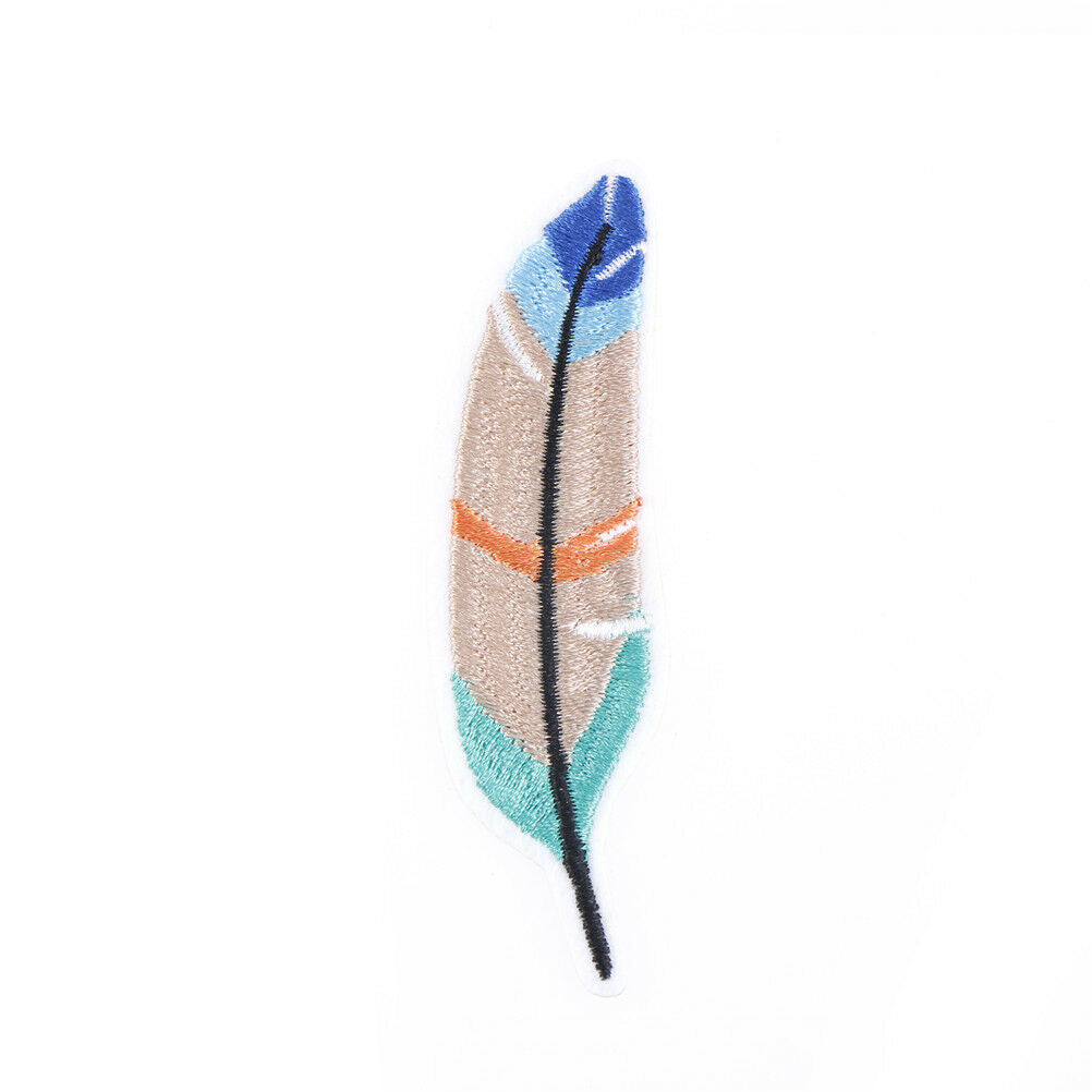feather embroidered clothing patch sewing on applique for clothes badgeapp.l8