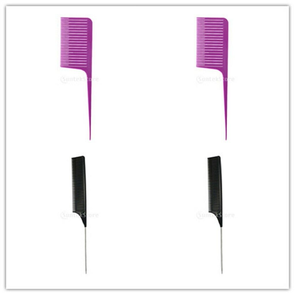 4 Pieces Professional Weave Highlighting Foiling Hair Comb Salon Hair Combs