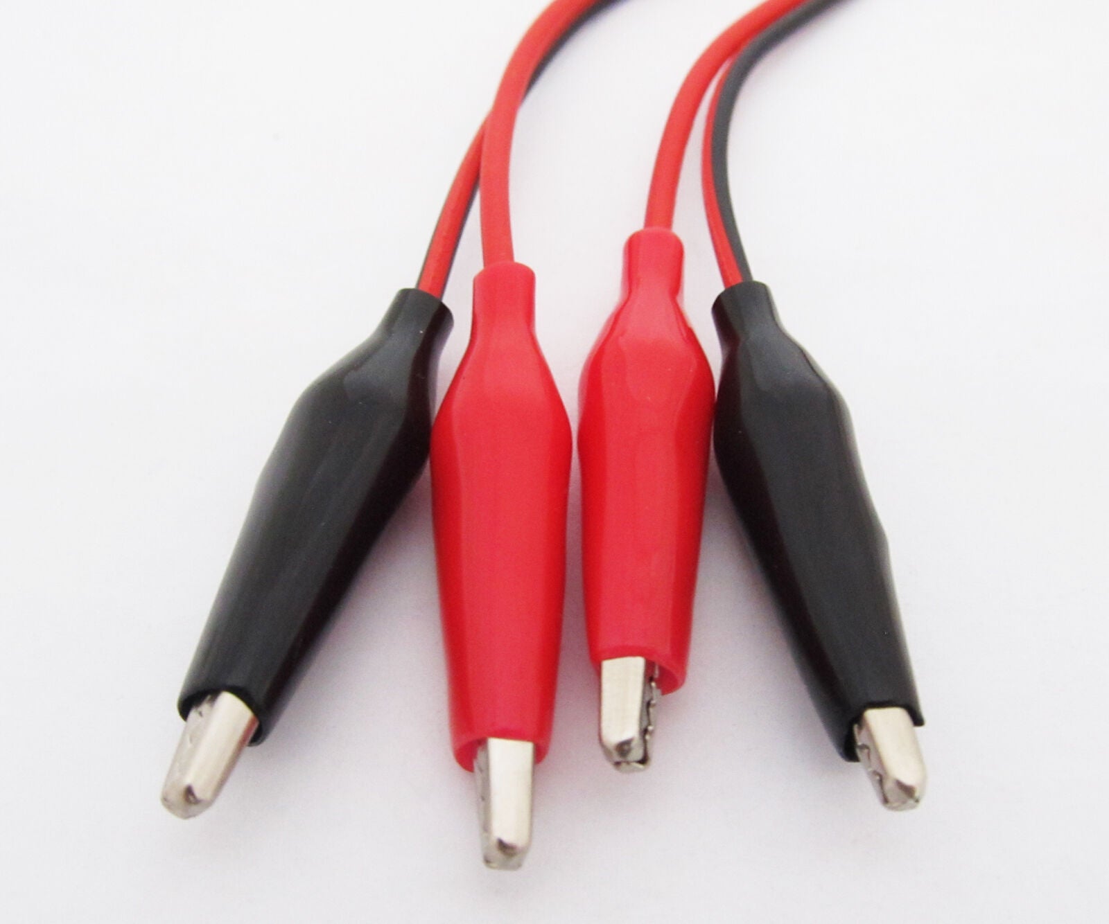 5sets Dual Alligators Test Clip Lead Jumper black+red