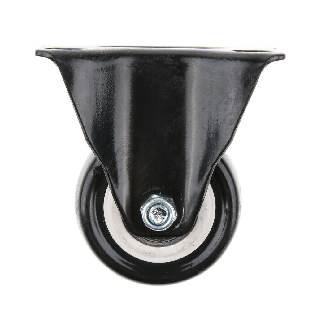 2" Directional Plate Roller Casters Wheels for Chair Table Crib Appliance PU