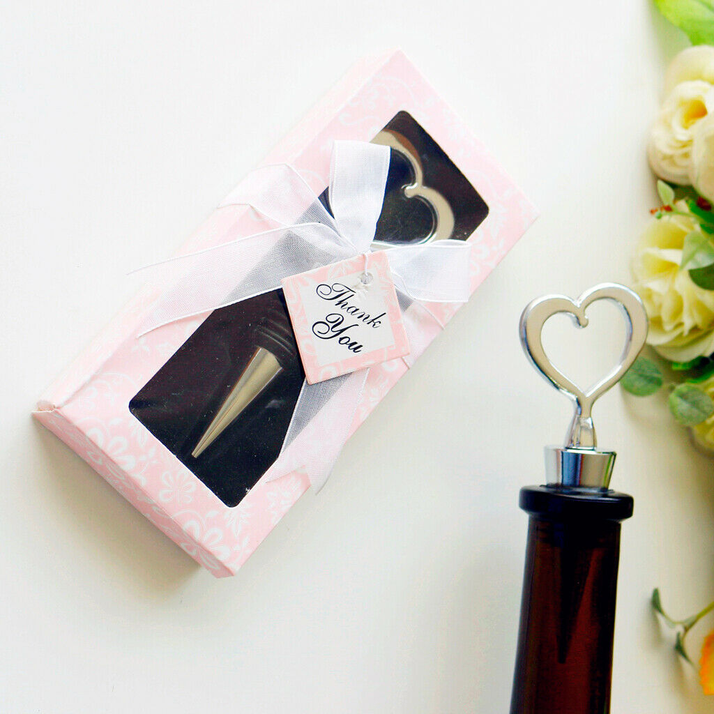 Bottle Stopper in Showcase Display Box For Wedding Decoration, Party Favor