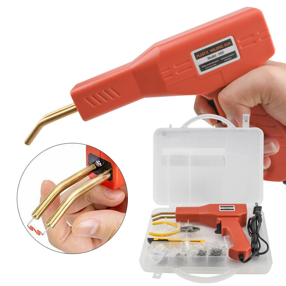 Plastic Welding Gun Garage Tool Welder Hot Stapler Machine Repair PVC Car Bumper