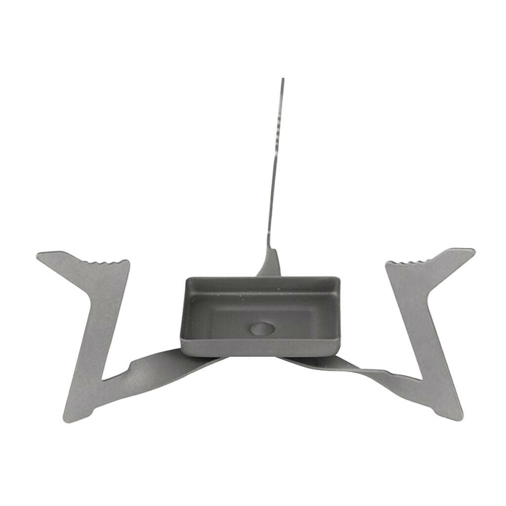 Titanium Camping Alcohol  Foldable Portable Triangle Solid Alcohol Burner