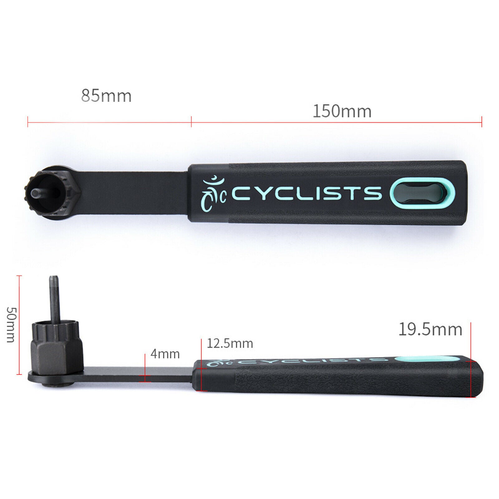 Bicycle Cassette Removal Tool Remover Bike Repair Tool with Center Guide Pin