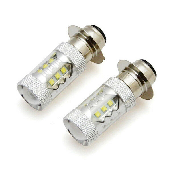 Universal 2PCS 80W LED Head Light Bulbs 600lm Lamp For Motorcycle Scooter Bikes