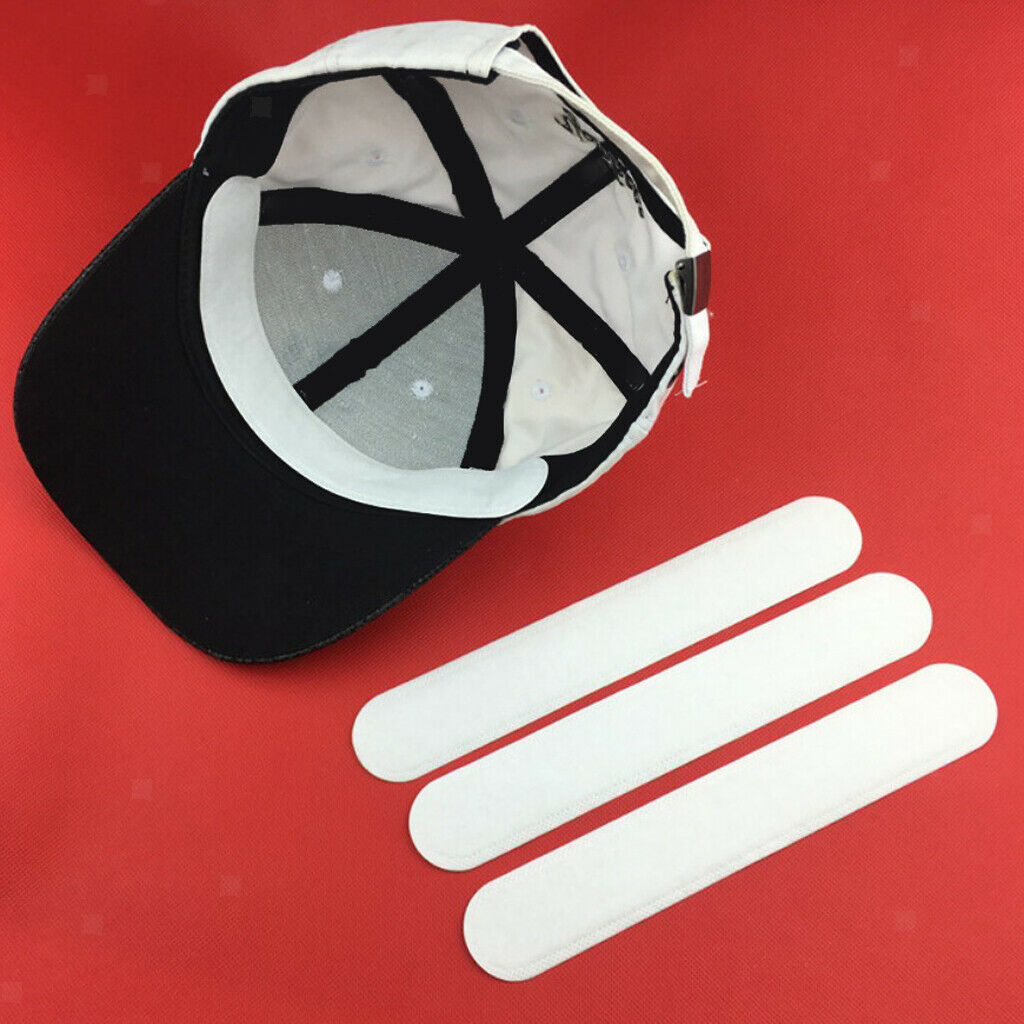 10 Pieces Hat Reducer Felt Cap Size Reducer Tape for Hats Caps Sweatband,White