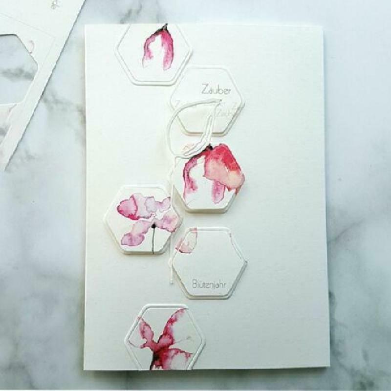 Polygon Frame Metal Cutting Dies Embossing Stencil DIY Scrapbooking Paper Card