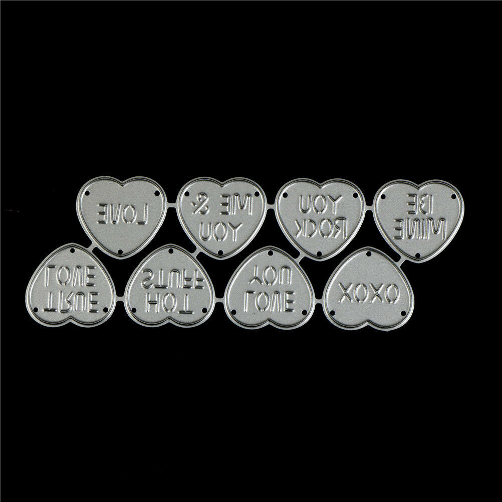 8Pcs Love Design Metal Cutting Die For DIY Scrapbooking Album Paper Ca.l8