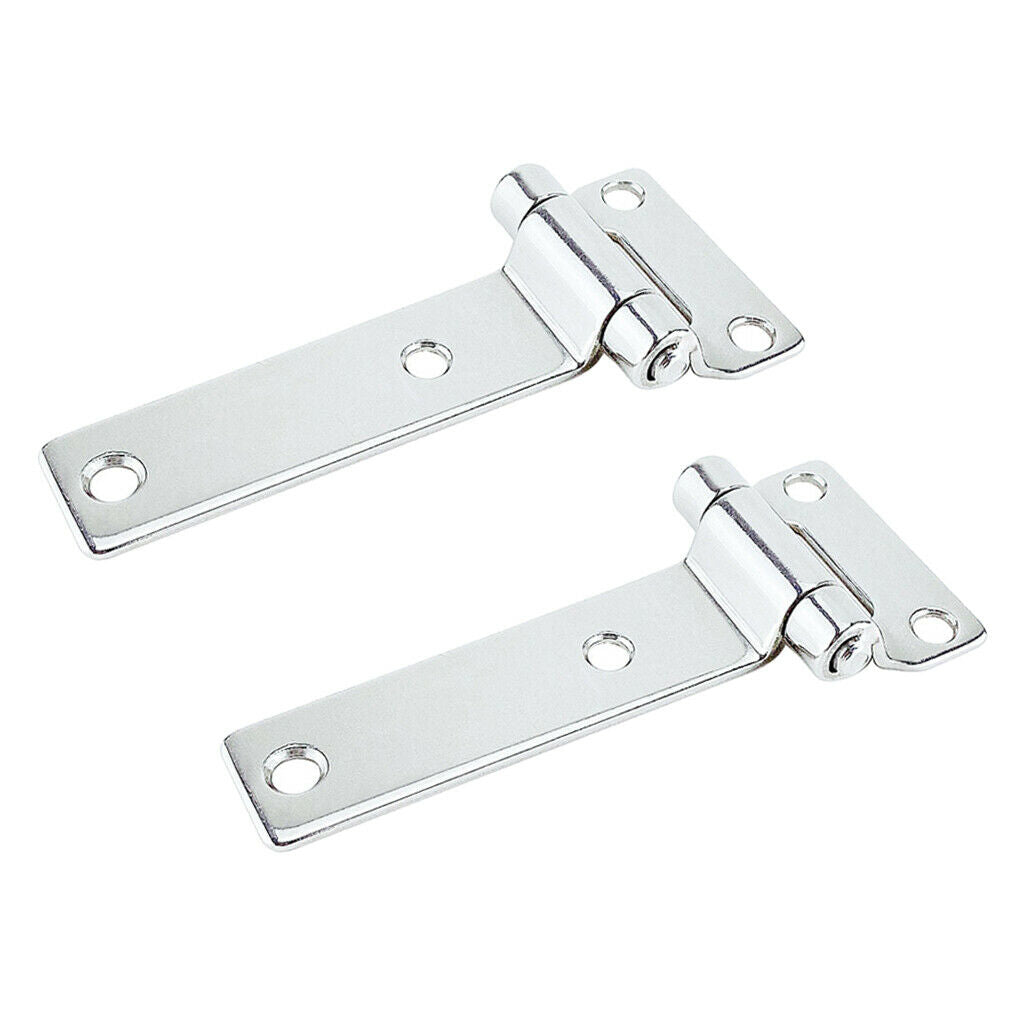 2x T Hinge Door Hinges Boat Hardware Cabinet Garage Door Gate 136x58mm