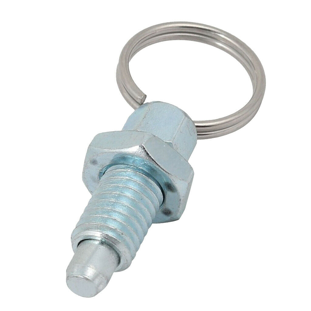Durable M8/M10/M12/M16 Index Plunger With Ring Pull Spring Loaded Lock Pin Steel